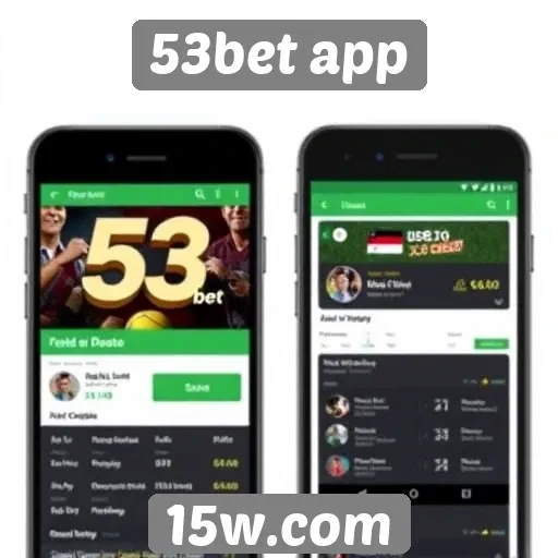 Visão geral das funcionalidades do 53bet app
