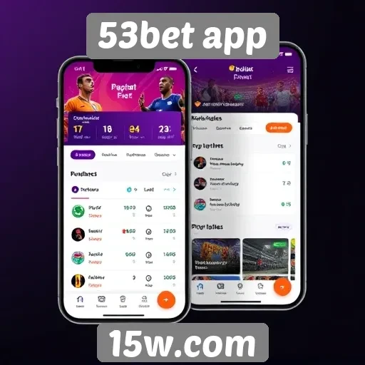 Interface do 53bet app é user-friendly